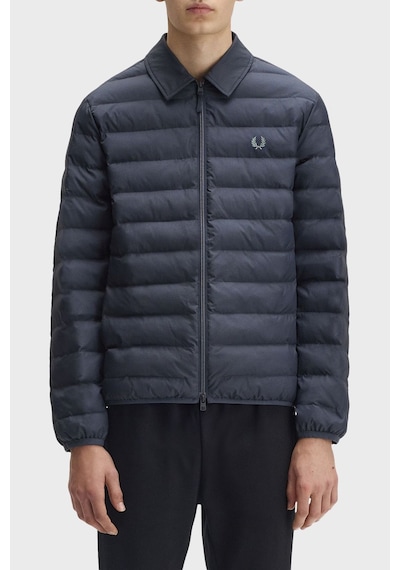 Fred Perry J1301 Collared Insulated Erkek Mont Mavi