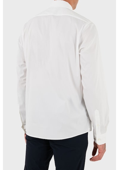 Boss Pamuklu Slim Fit Düğmeli Yaka Uzun Kollu Gömlek Erkek Gömlek 50545227 100 Beyaz