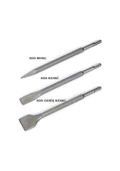 Sds Plus Sivri+yassı+enli Keski Murç 250 Mm