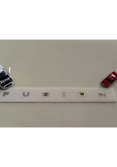 Fusion Yeni Nesil Boşluklu Krom Bagaj Yazısı 3m 3d Abs