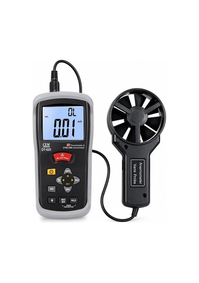 Cem Dt-620 Cfm/cmm Kızılötesi Termometre Ve Anemometre