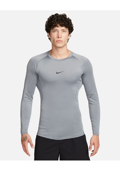 Nike Pro Dri-fıt Sıkı Kesimli Uzun Kollu Erkek Tişört - Gri Fb7919-084