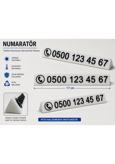 Kişiye Özel Araç Numaratör 001