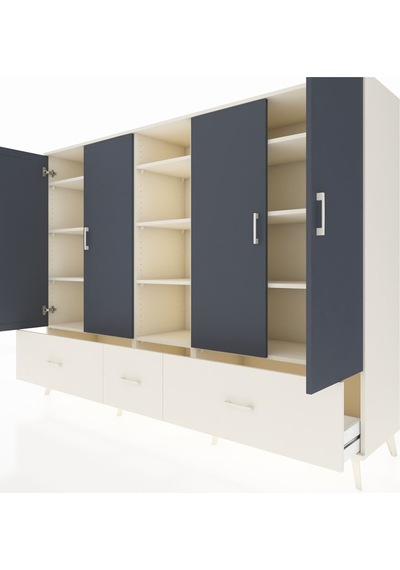 Hyperion Dolap 12 Raflı 3 Çekmeceli 4 Kapaklı 220x44x163 Aytaşı-a Aytaşı-antrasit/aytaşı Hyperion Dolap 12 Raflı 3 Çekmeceli 4 Kapaklı 220x44x163 Aytaşı-a Aytaşı-antrasit/aytaşı