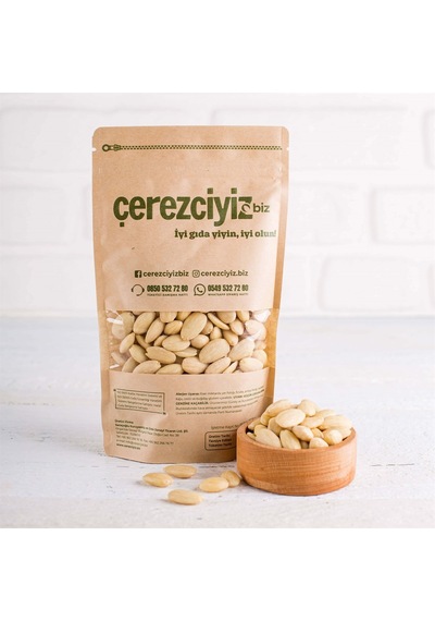 Çerezciyiz Biz Zarsız ve Tuzsuz Soyulmuş Çiğ İç Badem 500 G