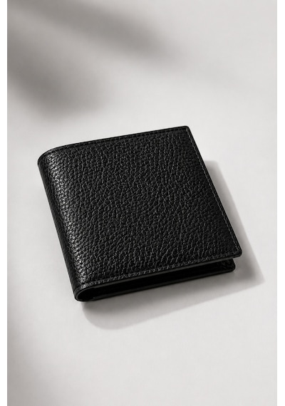 Bihan Store Erkek Floter Desen Dikey Cüzdan 102 SİYAH