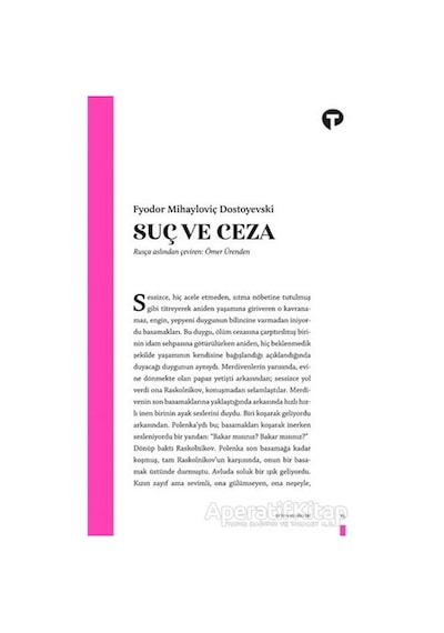 Suç ve Ceza - Fyodor Mihayloviç Dostoyevski - Turkuvaz Kitap