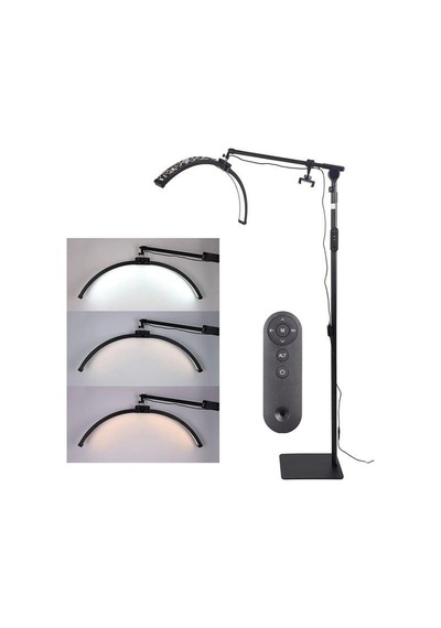 Trled F-700b 70cm Zebra Elmas Desenli Ayaklı Profesyonel Güzellik Salonu Lambası Beyaz - Beyaz Işık