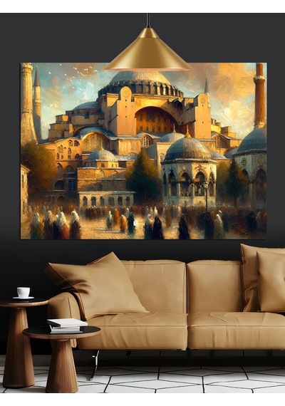 Ayasofya Cami Dekoratif Kanvas - Mdf Ahşap Tablo