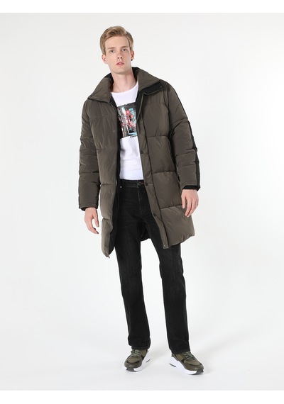 Colin's Colins Regular Fit Şişme Cepli Yeşil Erkek Kaban 001