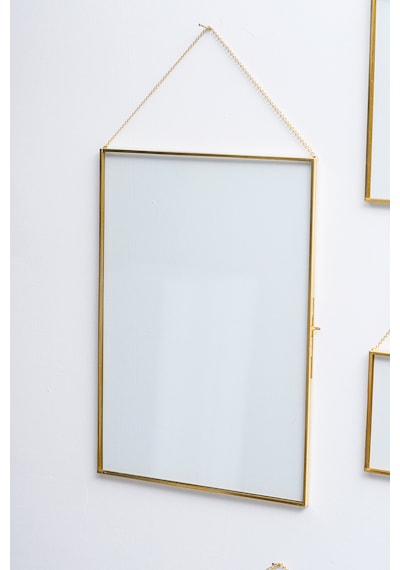 Resim & Fotoğraf Çerçeveleri Zincirli 35x25cm Pirinç & Gold