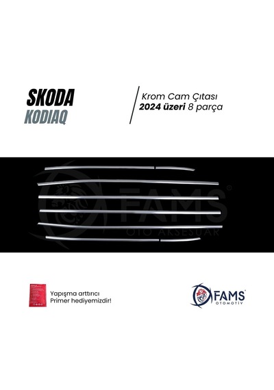 Skoda Kodıaq Uyumlu Cam Çıtası 8 Prç. 2024 Üzeri P.çelik