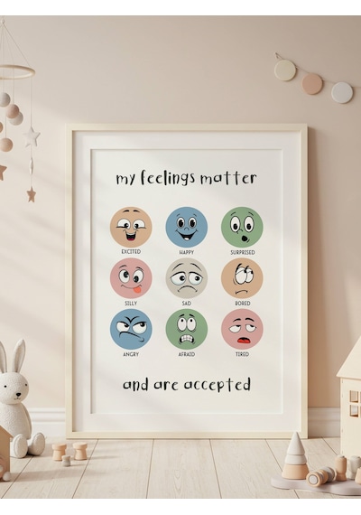 My Feelings Matter Dijital Baskı Poster V3 Çerçevesiz