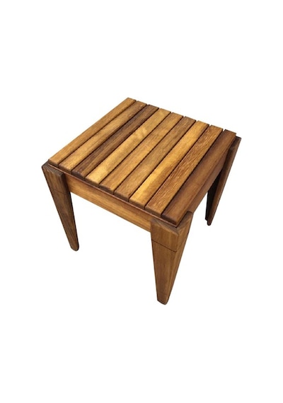 Iroko Ahşap Tabure (Suya Dayanıklı)