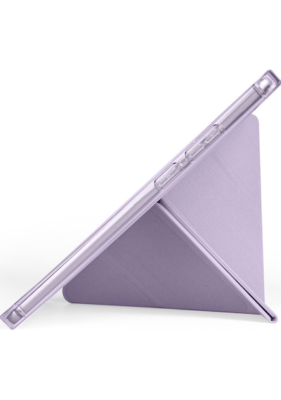 Maks Technology Lenovo Tab One 8.7 Tb-305fu Kılıf Mkst Tri Folding Kalem Bölmeli Standlı Kılıf - Lila Tablet Kılıfı