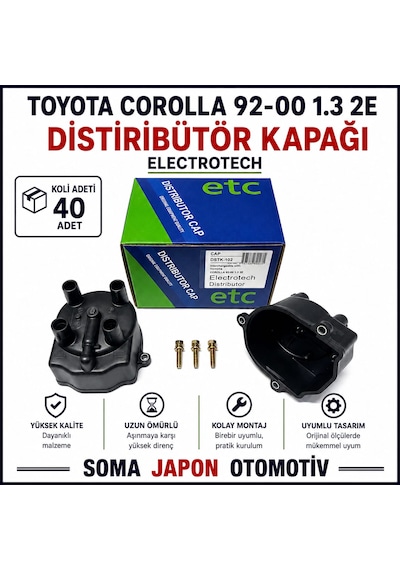 Corolla 92-00 1.3 2e Distribütör Kapağı Dstk-102