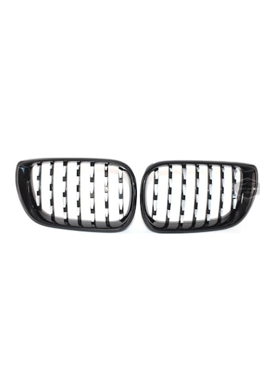 Bmw 3 Serisi E46 Lcı 2002-2005 Uyumlu Ön Panjur Böbrek Krom Izgara Diamond İthal Piano Black 1.sınıf Sağ Sol Takım