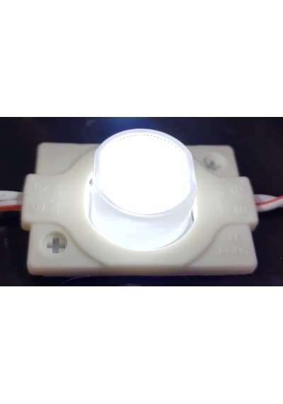 12 Volt 1.5 Watt Tek Mercekli Modül Led Beyaz (10 Adet)