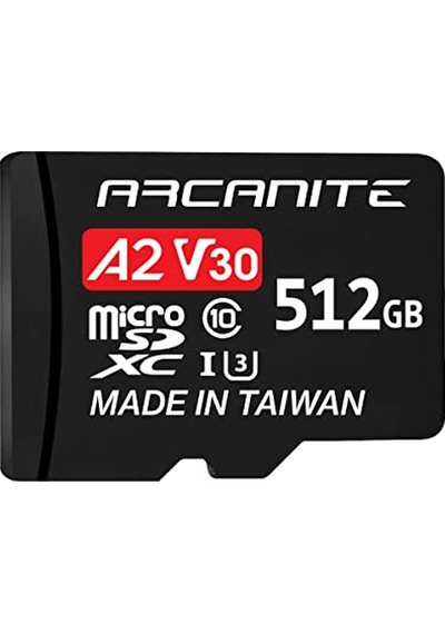 Arcanıte 512 Gb Microsdxc Hafıza Kartı Adaptörlü - A2, Uhs-ı U3, V30, 4k, C10, Mikro Sd - Akv30a2512