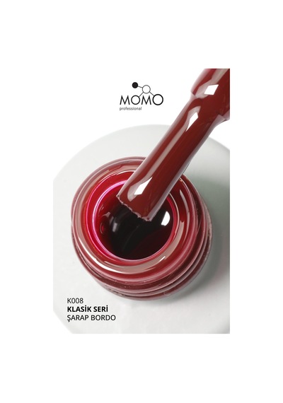 Momo Professional Kalıcı Oje K008 Şarap Bordo 4 Ml