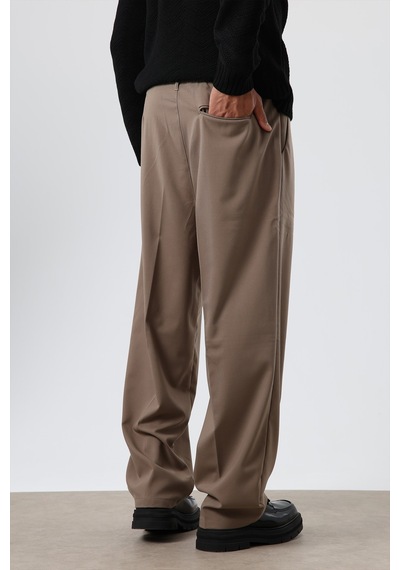Vamos Baggy Fit Kumaş Pantolon 30-795-1 Vizon