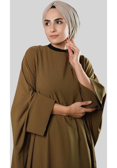 Hürrem Bone Bej Drapeli Salaş Tesettür Bone Sandy Büzgülü 2315 12 Bej
