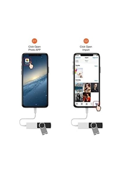 İphone İpad İçin Lightning To Otg Adapter Dişi Usb Dönüştürücü Adaptör Flash Disk Yedek Alma