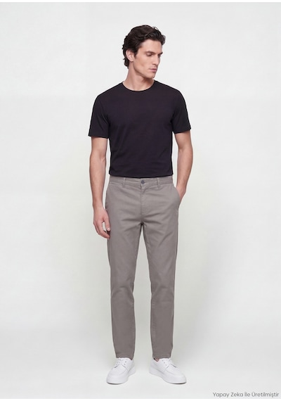 Ramsey Antrasit Dokuma Regular Fit Casual Pamuk Karışımlı Pantolon antrasit hard Coal