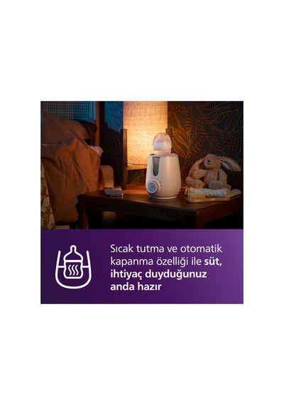 Scf359/00 2'si 1 Arada Isıtıcı & Buharlı Hijyenik Biberon Temizleme Cihazı