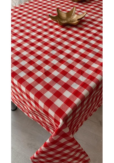 Lexroo Defnelam Piknik Örtüsü Sofra Bezi 170x170 Cm Kırmızı Büyü