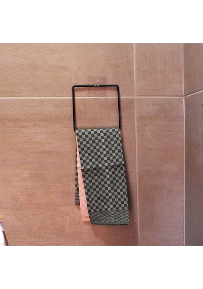 Yapışkanlı Kolay Montaj Metal Havlu Askıları 3 Model 2 Renk, Delmeye Vidalamaya Son Metal Siyah Diğer