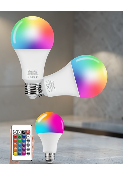 Rgb Led Ampul E27 10w Ayarlanabilir Parlaklık Uuczzzrgblambaaaa3 Çok Renkli