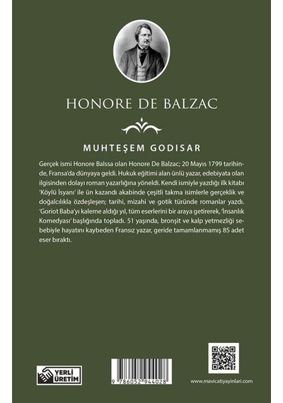 Muhteşem Godisar - Honore De Balzac - Maviçatı (dünya Klasikleri)