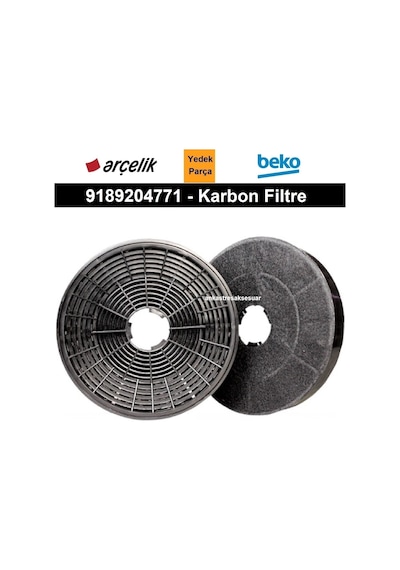 Arçelik Uyumlu P 12 YES Davlumbaz Aspiratör Karbon Filtre 9189204771 -