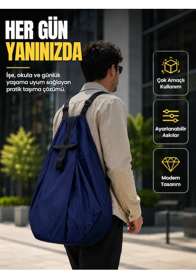 Geniş İç Hacimli Katlanabilir Çanta Pratik Taşıma Deneyimi Sunan Modern Tasarım Diğer