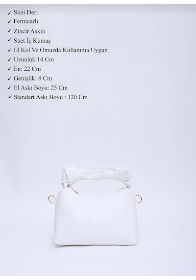 Shaka Beyaz Soft Kadın Deri Düğüm Detaylı Zincir Askılı El Kol Ve Omuz Çantası Suni Çıtçıtlı Tek Bölmeli Fermuarlı Makyaj Cüzdanlı Krem Mini Urban Bayan Ayarlanabilir Çapraz Renk Shaka Beyaz Soft Kadın Deri Düğüm Detaylı Zincir Askılı El Kol Ve Omuz Çantası Suni Çıtçıtlı Tek Bölmeli Fermuarlı Makyaj Cüzdanlı Krem Mini Urban Bayan Ayarlanabilir Çapraz Renk