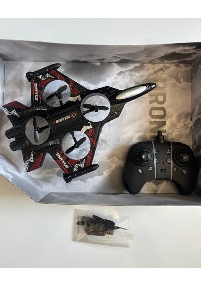 Uzaktan Kumandalı Uçak Dron Thunder Combat Kırmızı 2.4ghz 360 Derece Dönebilen Led Işıklı Otom