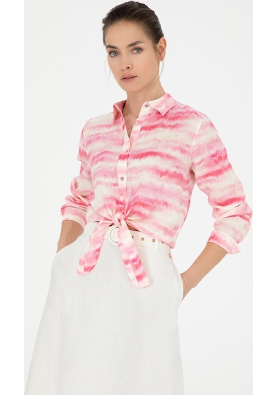 Pierre Cardin Kadın Pembe Gömlek Desenli 50284839-vr041 Pembe