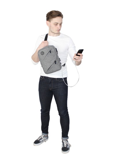 My Valice Smart Bag Usb'Li Çapraz Göğüs Çantası 1504 Bordo