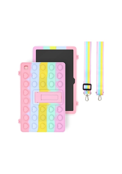 Samsung Galaxy Uyumlu Tab A7 10.4 T500 T505 T507 Kılıf Popit Standlı Kılıf