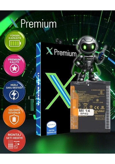 Xpremium Xiaomi Mi 14 Bp4q Batarya 4610 Mah Süper Yüksek Kapasiteli Güçlendirilmiş Pil