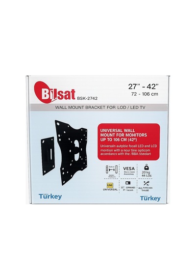 Bilsat 27-42 Sabit Duvar Tv Askı Aparatı