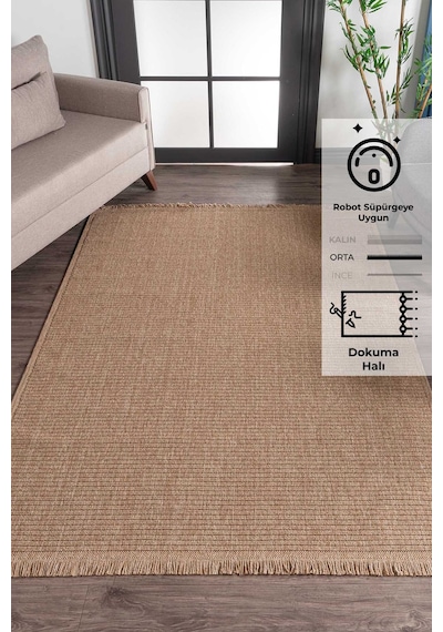 Konfor Vlora 4761 Jüt Hasır Bukle Örme Kilim