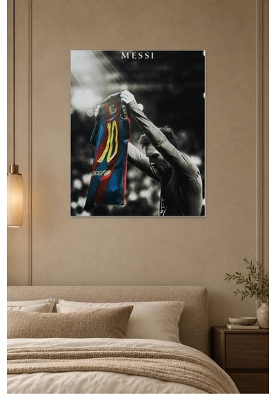 Fida Messi 10 Numaralı Formayı Kaldırırken Canvas Tablo