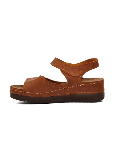 Ayakmod 07-109rr Taba Kadın Sandalet 001
