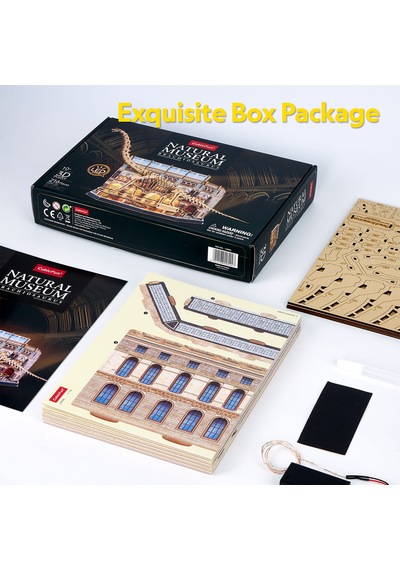Natural Museum - Brachiosaurus 3d Puzzle Led Işıklı L544h
