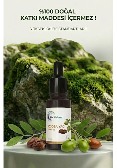 %100 Saf Jojoba Yağı 10 Ml Doğal Cilt Ve Saç Bakım Yağı Nemlendirici & Besleyici