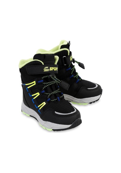 Boots Erkek Çocuk Bot 31-36 Numara - Siyah 33 Siyah-fosfor Sarı