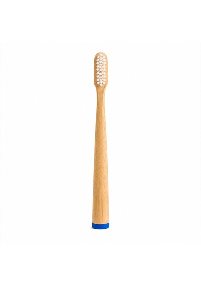 Ahşap - Bambu Mavi Sap - Ayaklı Diş Fırçası