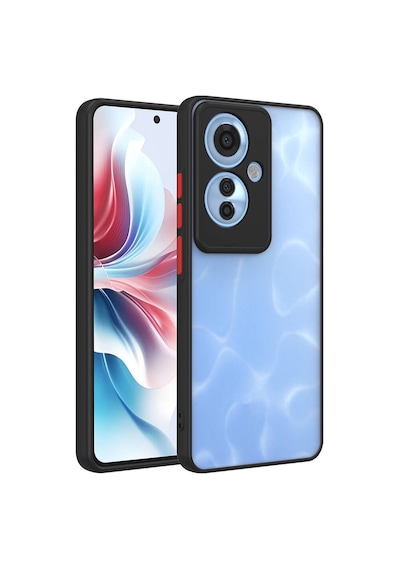 Zore Reno 11f 5g Kılıf Nvth Hux Kapak - Siyah